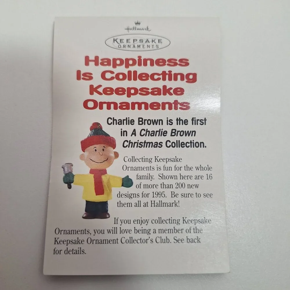 Hallmark Keepsake Charlie Brown Christmas Ornament 1995 30th Anniversary - Picture 16 of 16